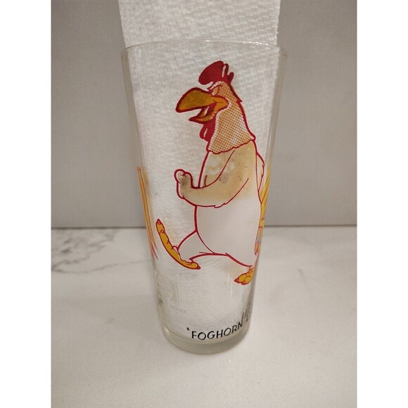Vintage Foghorn Leghorn Glass Tumbler Pepsi Collector Series Cartoon Character - Picture 4 of 12